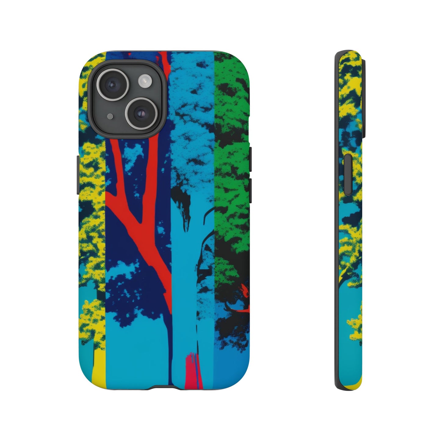 Phone Case - Colorful Forest Design Tough Case