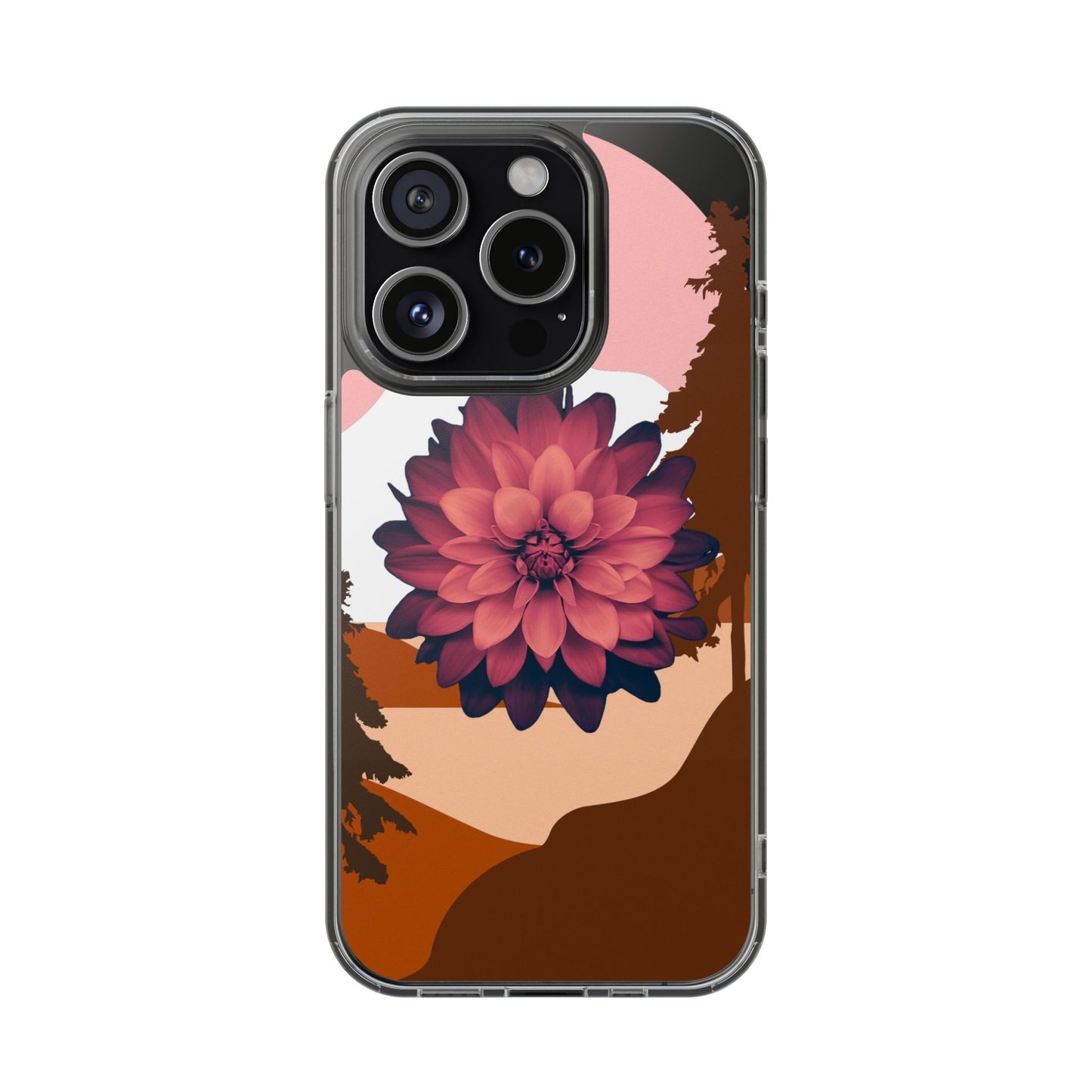 Floral Phone Case - Clear Protective Case with Flower Design