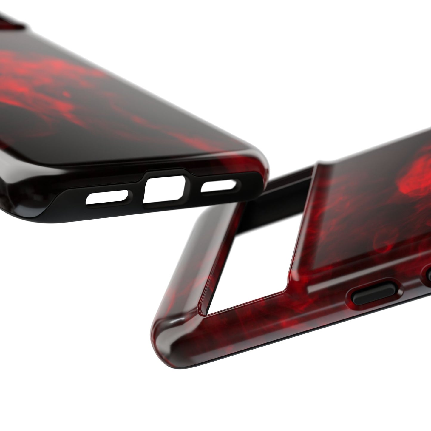 Bold Red Smoke Phone Case – Tough Cases for Protection and Style