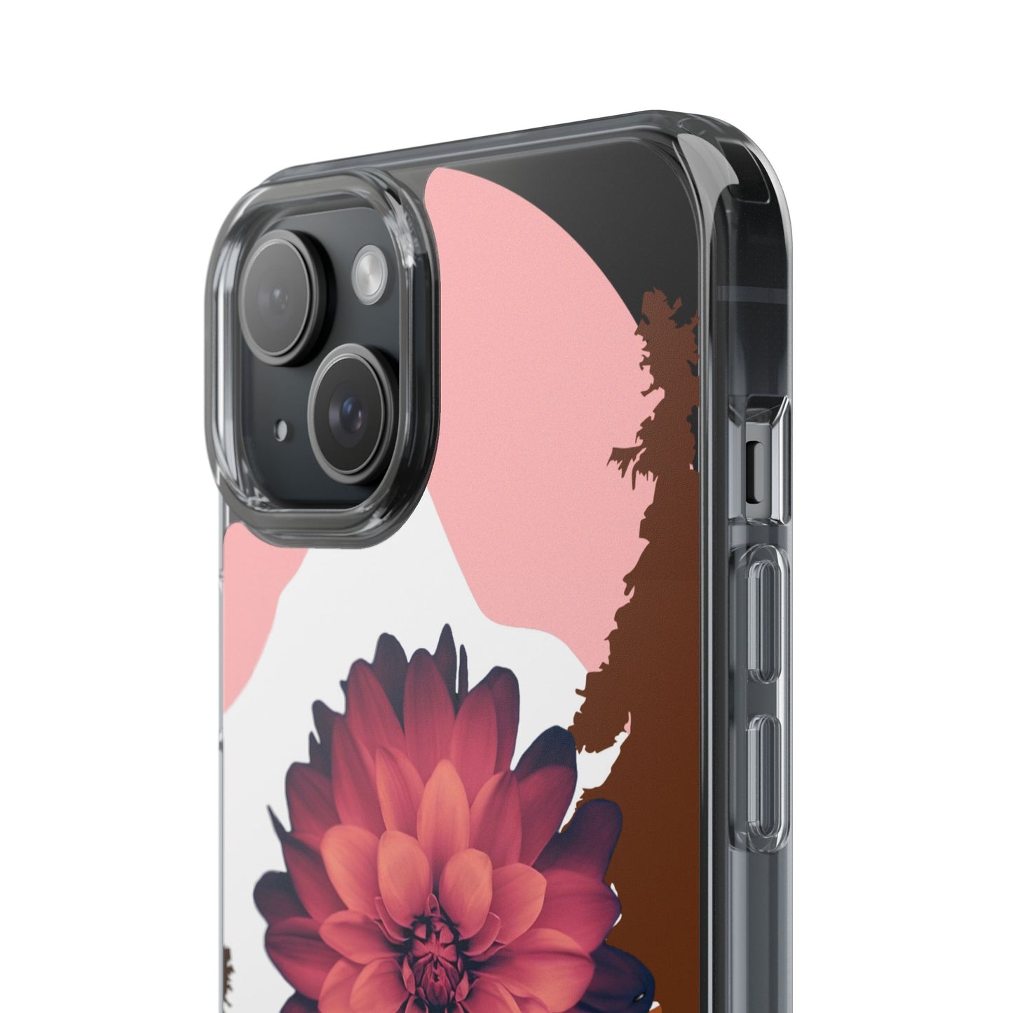 Floral Phone Case - Clear Protective Case with Flower Design