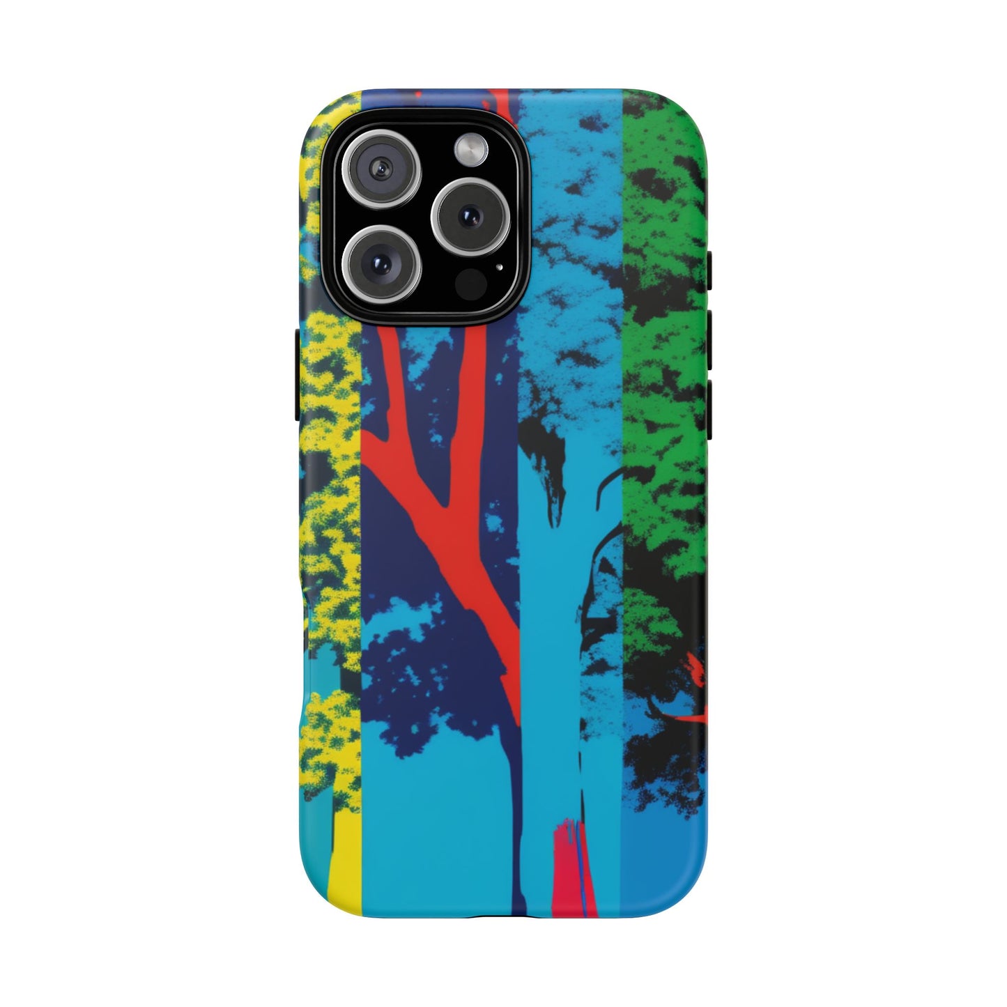 Phone Case - Colorful Forest Design Tough Case
