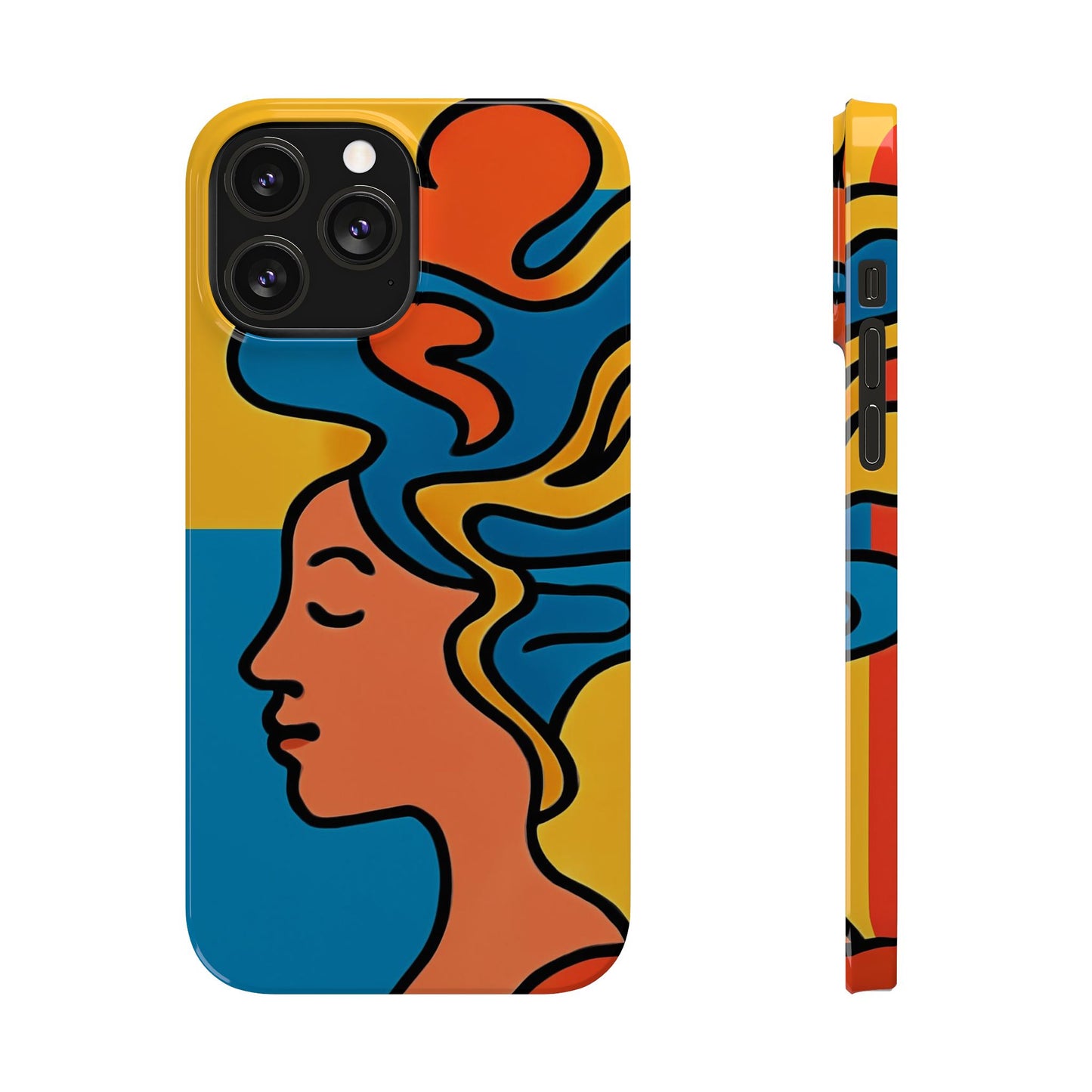 Stylish Slim Phone Cases with Colorful Abstract Design