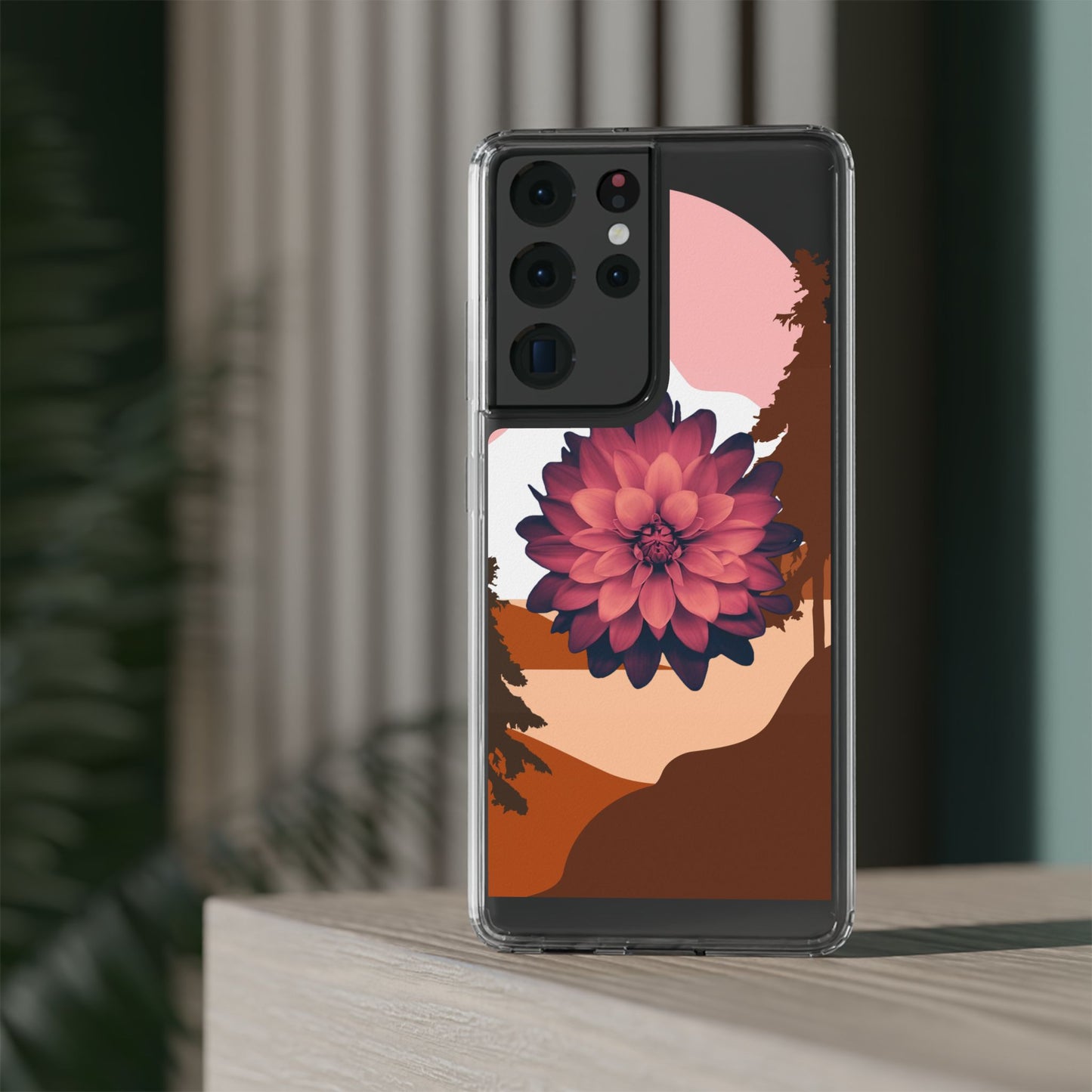 Floral Phone Case - Clear Protective Case with Flower Design
