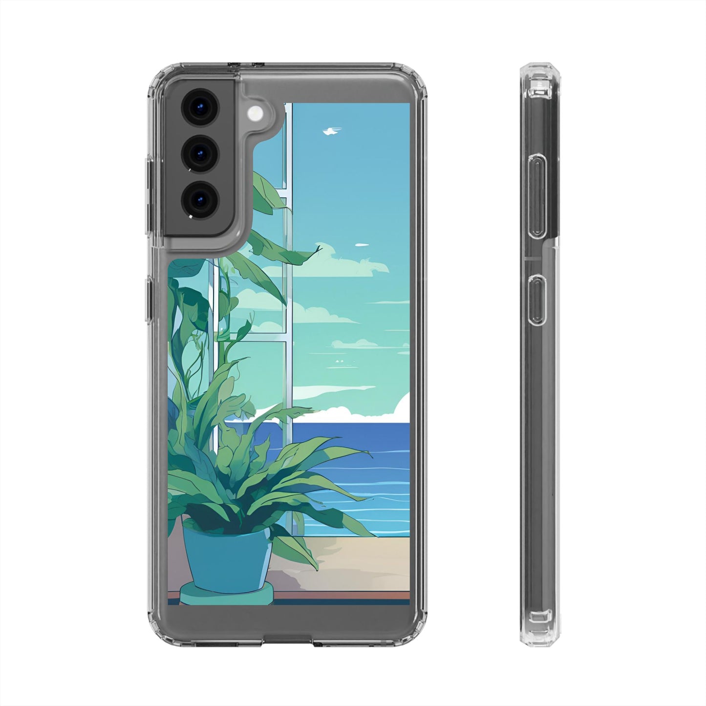 Tropical Ocean Clear Phone Case - Perfect Gift for Nature Lovers
