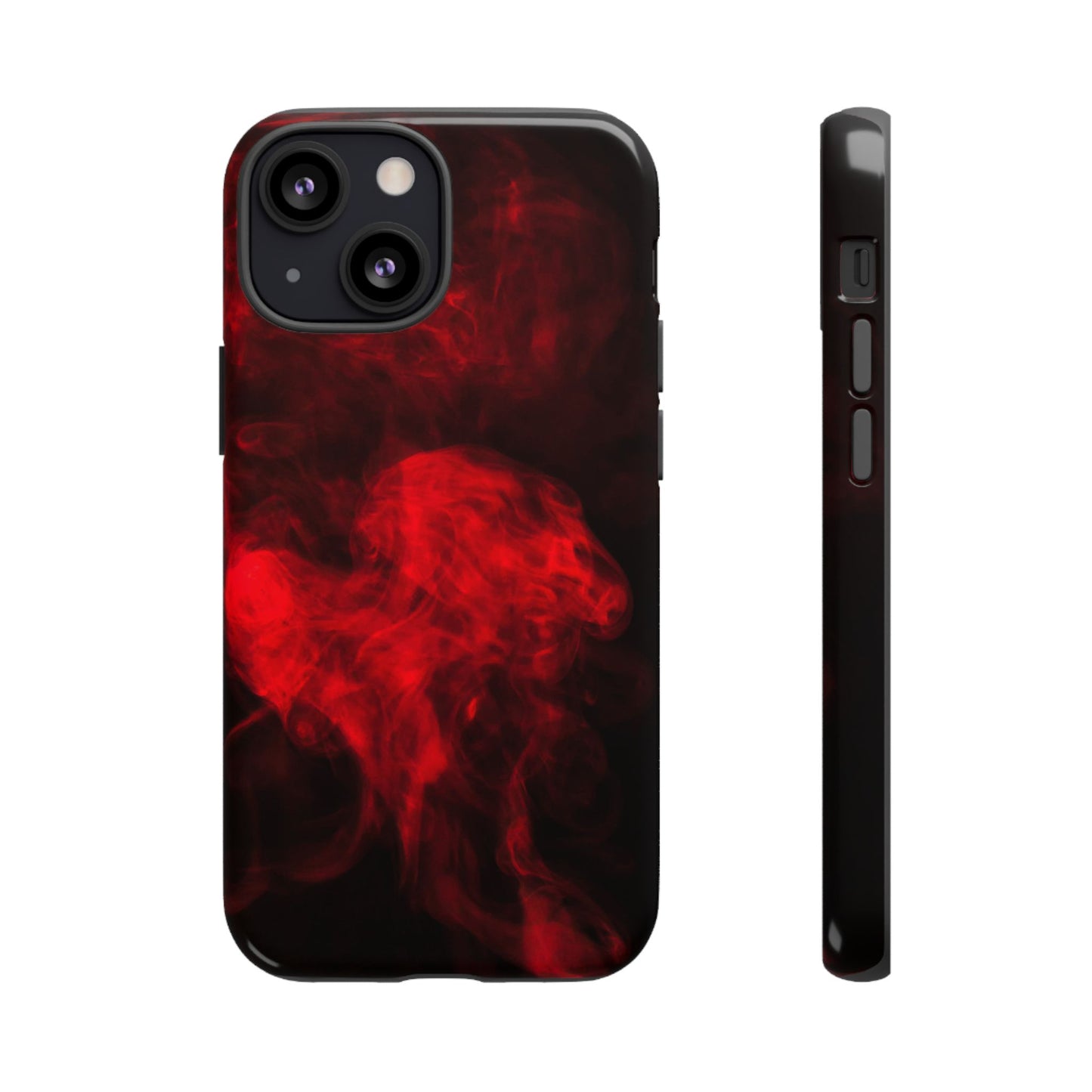Bold Red Smoke Phone Case – Tough Cases for Protection and Style