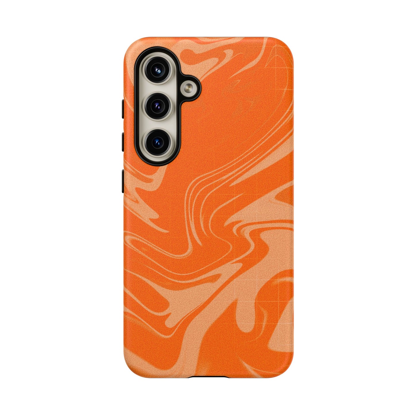 Stylish Orange Marble Phone Case - Tough Cases for Trendy Protection