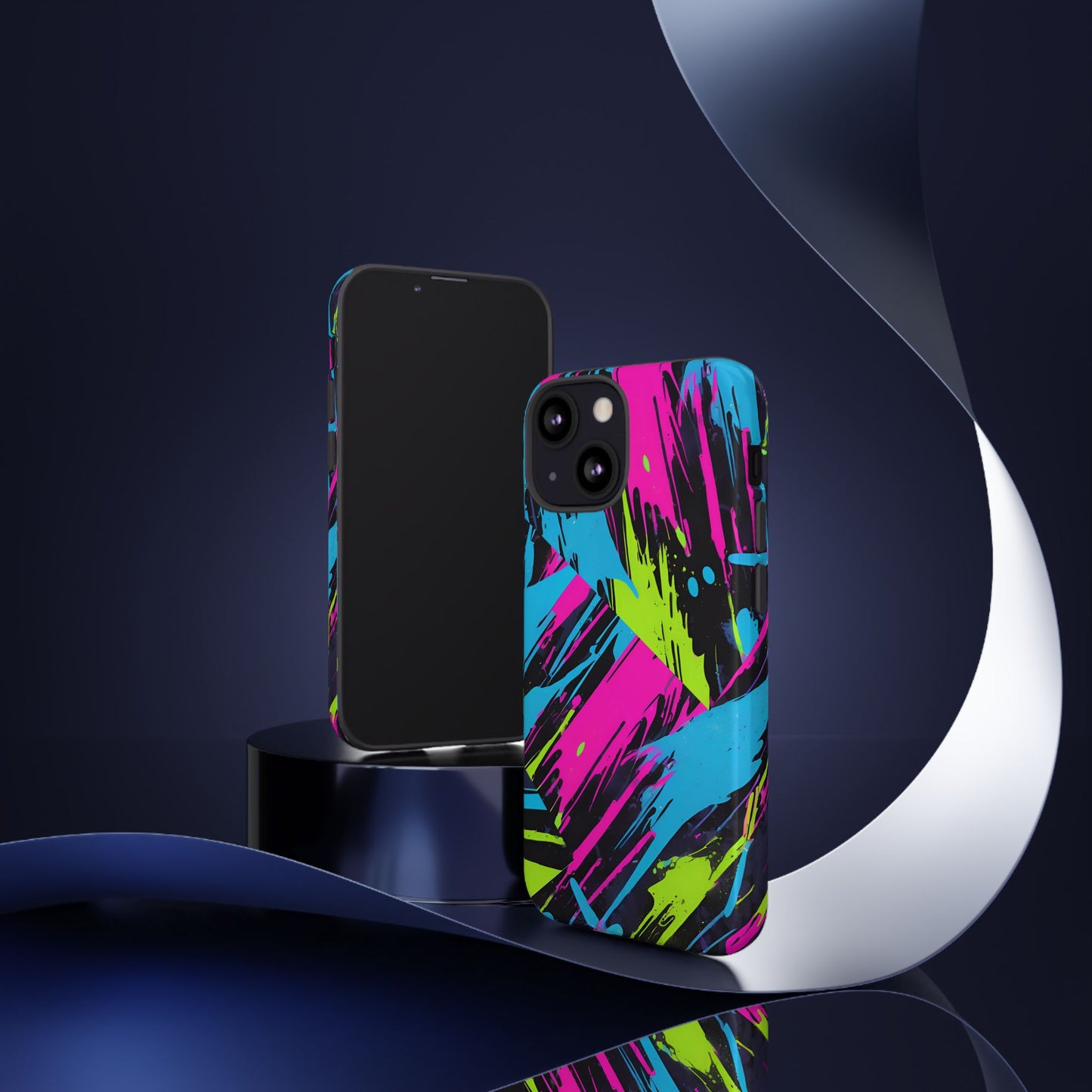 Vibrant Phone Case - Tough Cases with Bold Color Burst Design