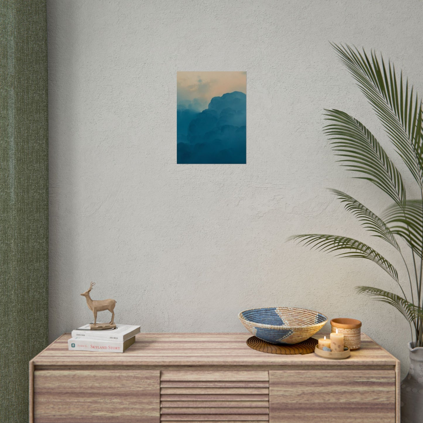 Tranquil Cloudscape Rolled Poster - Perfect for Home Décor and Relaxation
