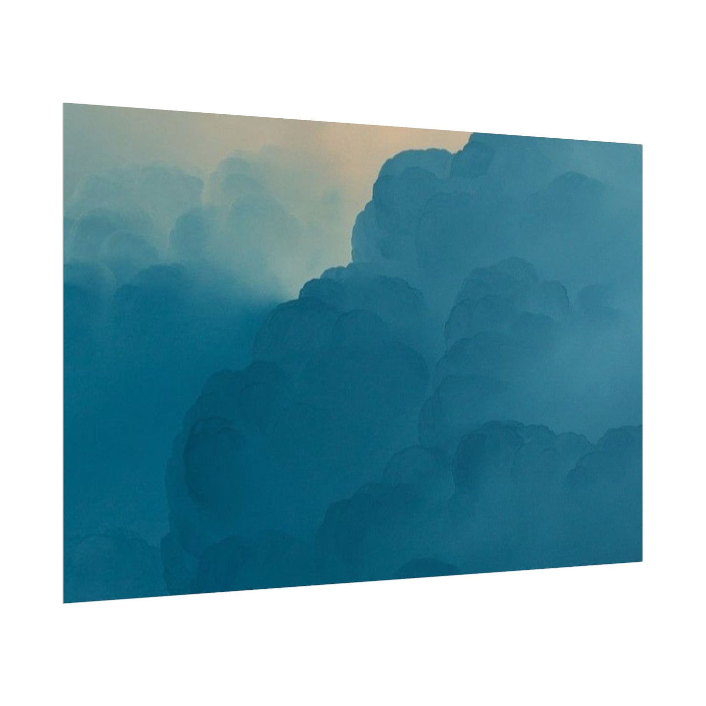 Tranquil Cloudscape Rolled Poster - Perfect for Home Décor and Relaxation