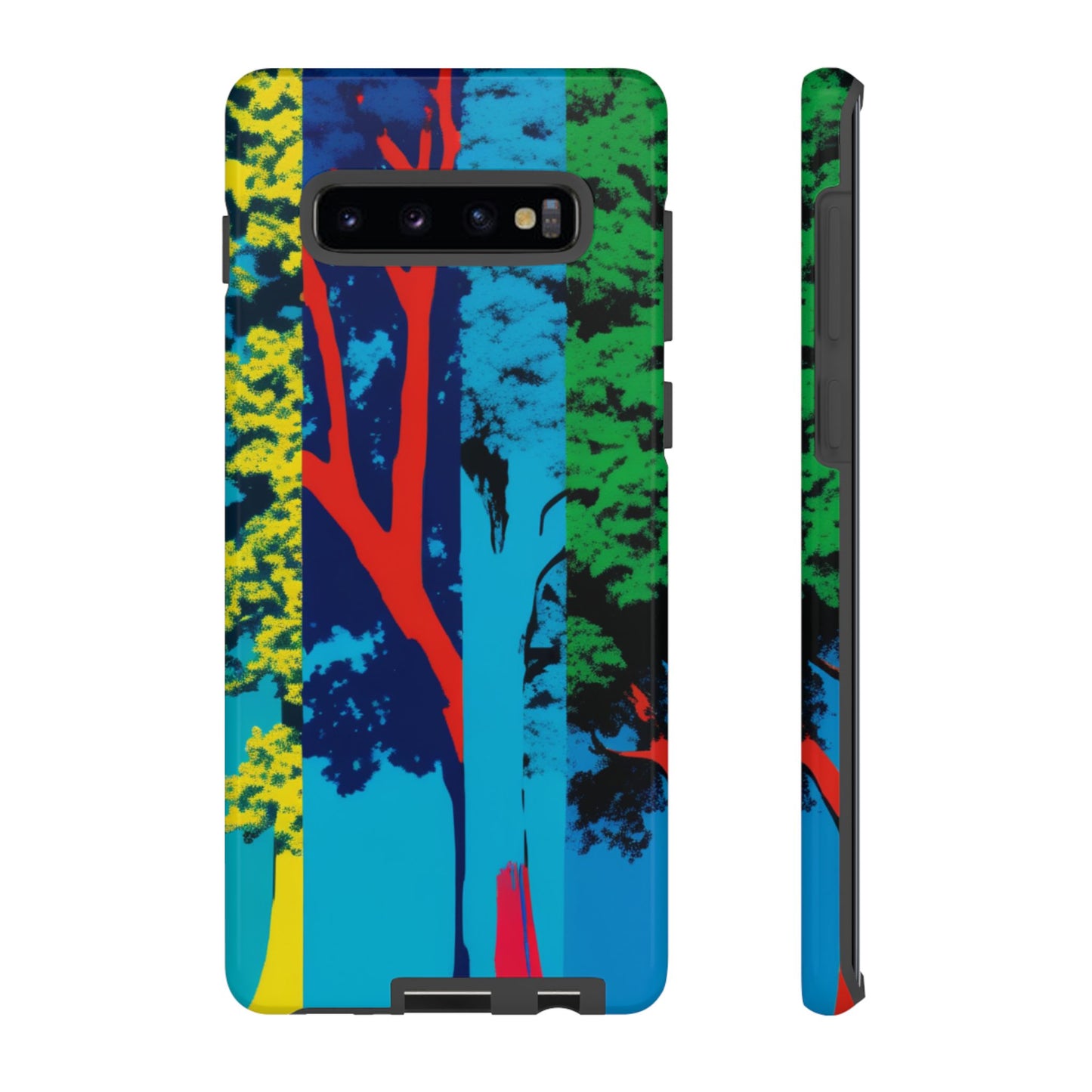 Phone Case - Colorful Forest Design Tough Case