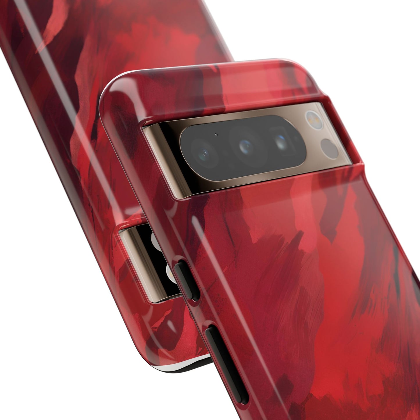 Bold Red Abstract Phone Case - Stylish Protection for Your Phone