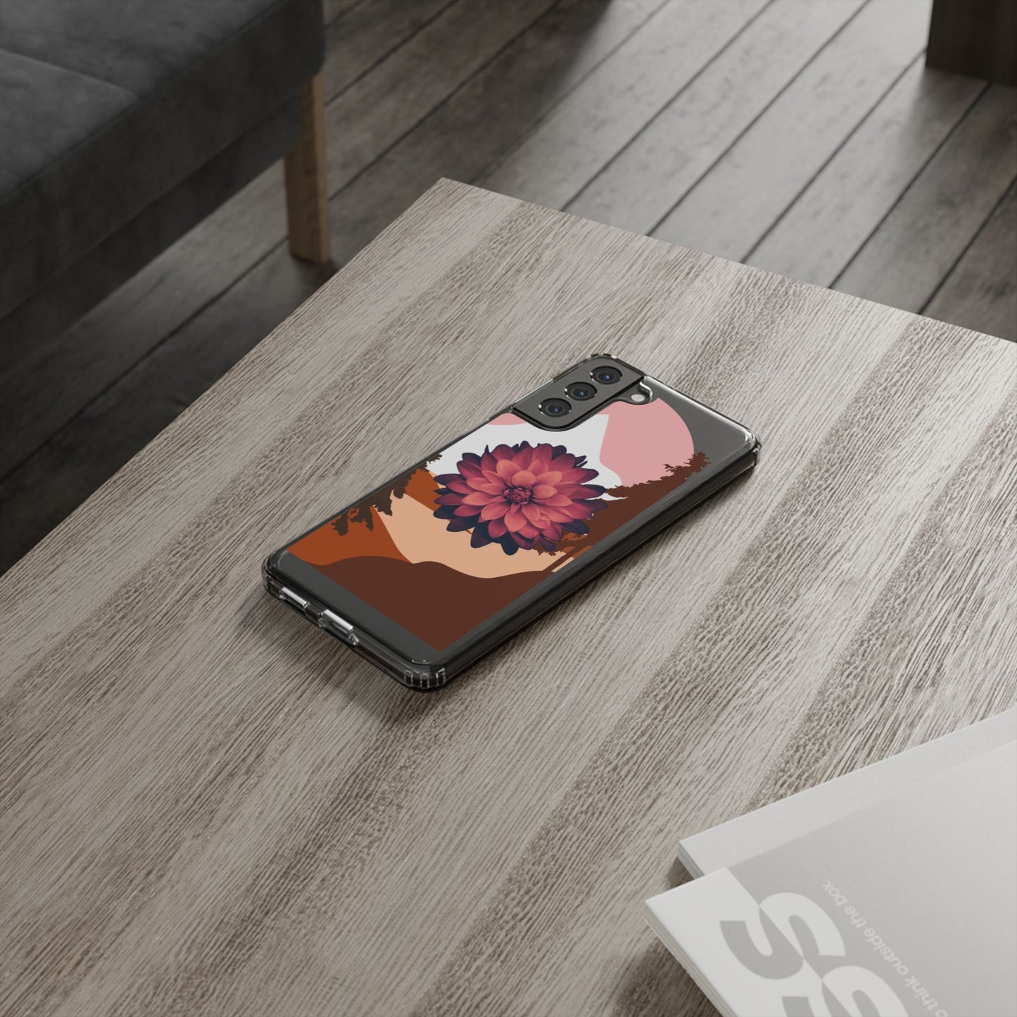 Floral Phone Case - Clear Protective Case with Flower Design
