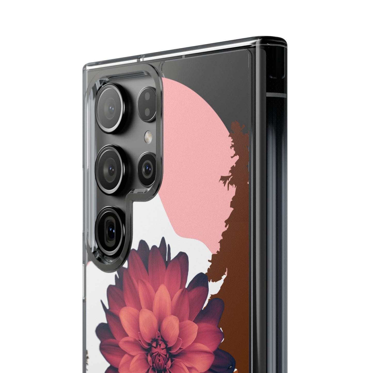 Floral Phone Case - Clear Protective Case with Flower Design