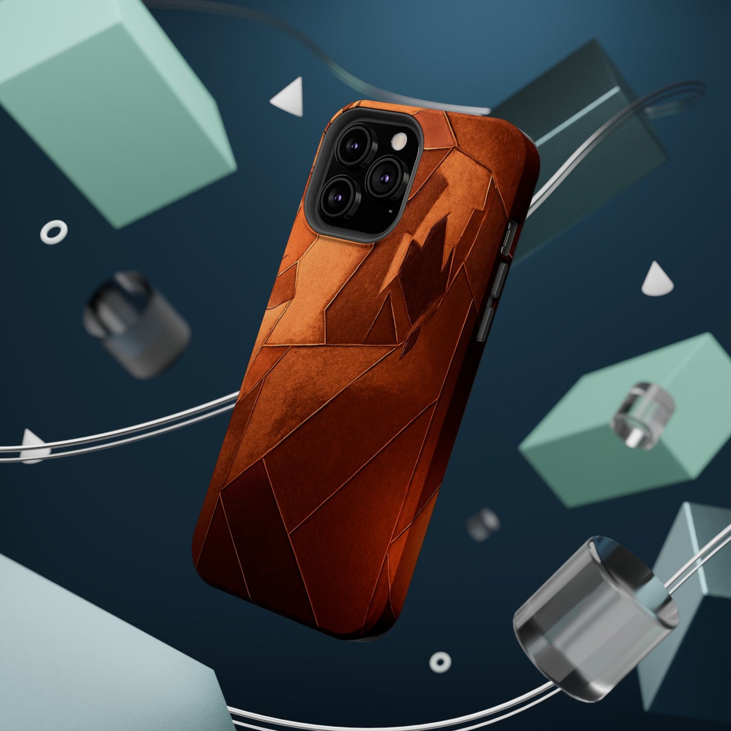 Geometric Magnetic Tough Cases - Stylish Protection for Your Phone