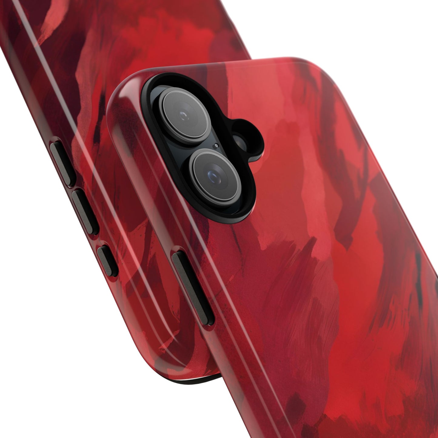 Bold Red Abstract Phone Case - Stylish Protection for Your Phone