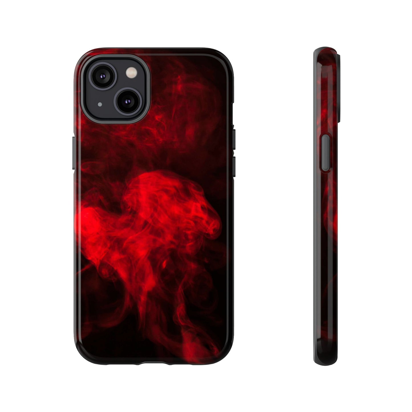 Bold Red Smoke Phone Case – Tough Cases for Protection and Style