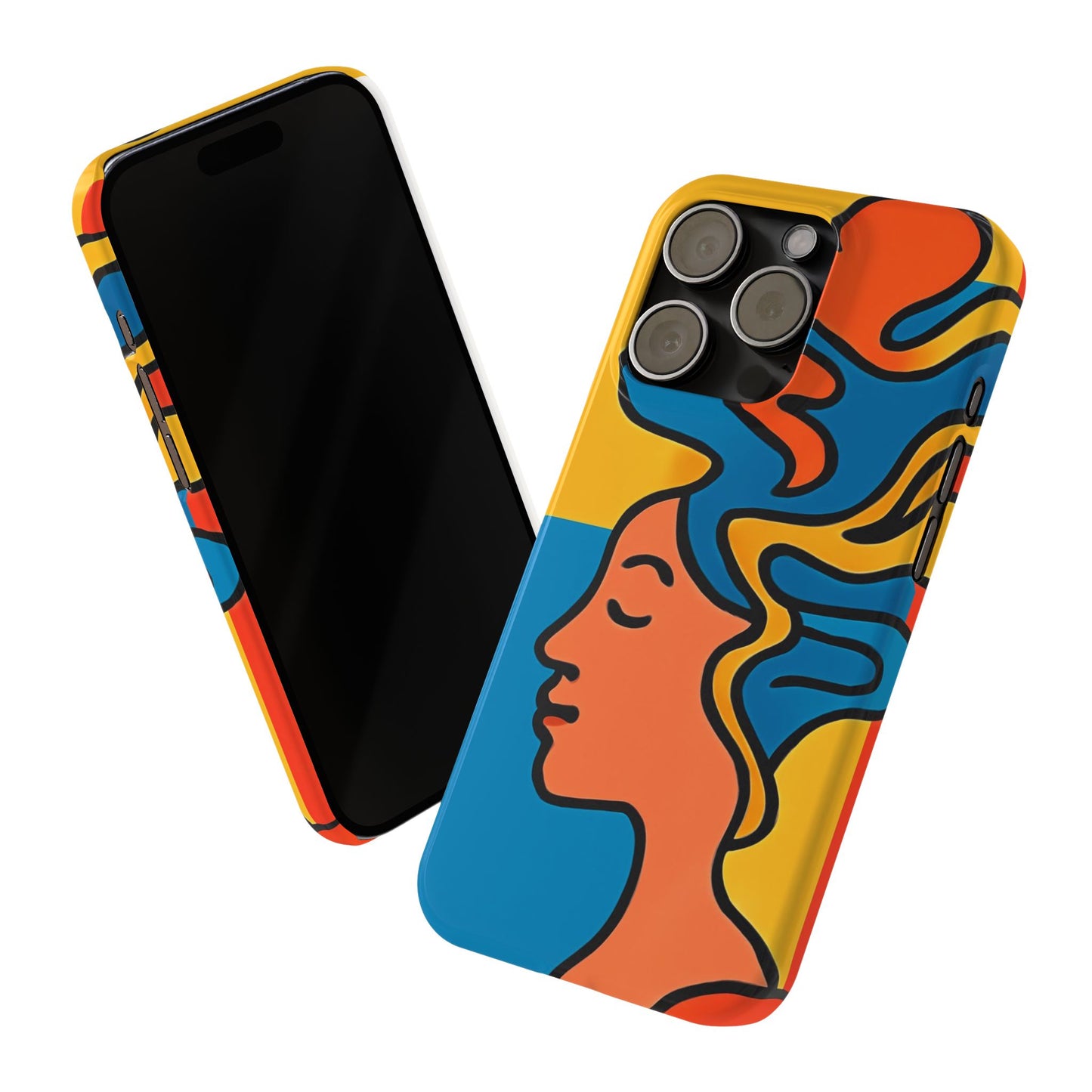 Stylish Slim Phone Cases with Colorful Abstract Design