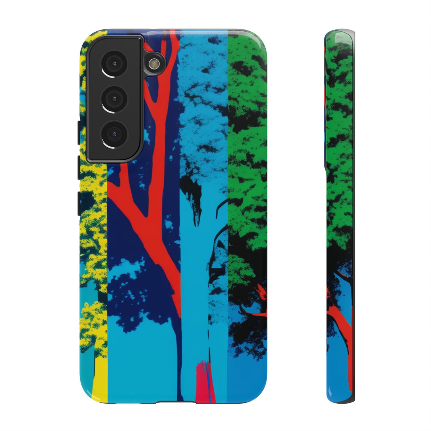 Phone Case - Colorful Forest Design Tough Case