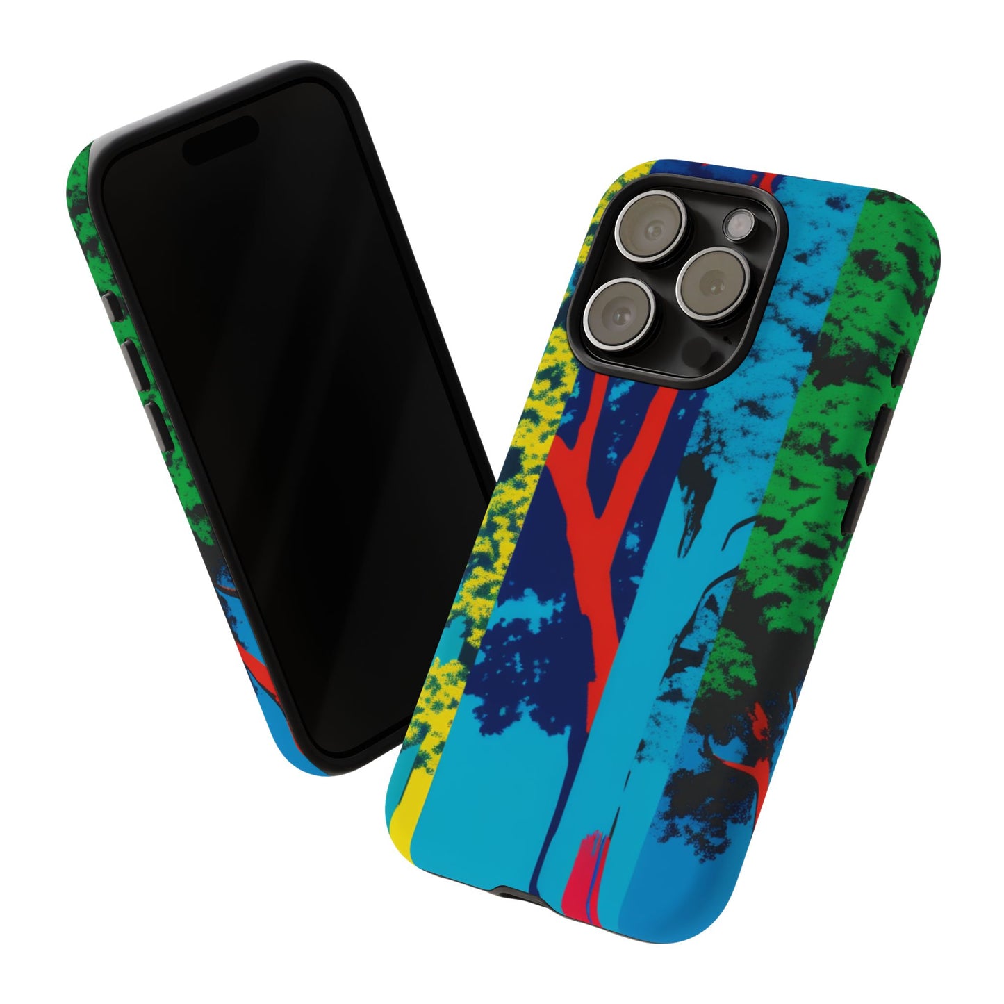 Phone Case - Colorful Forest Design Tough Case
