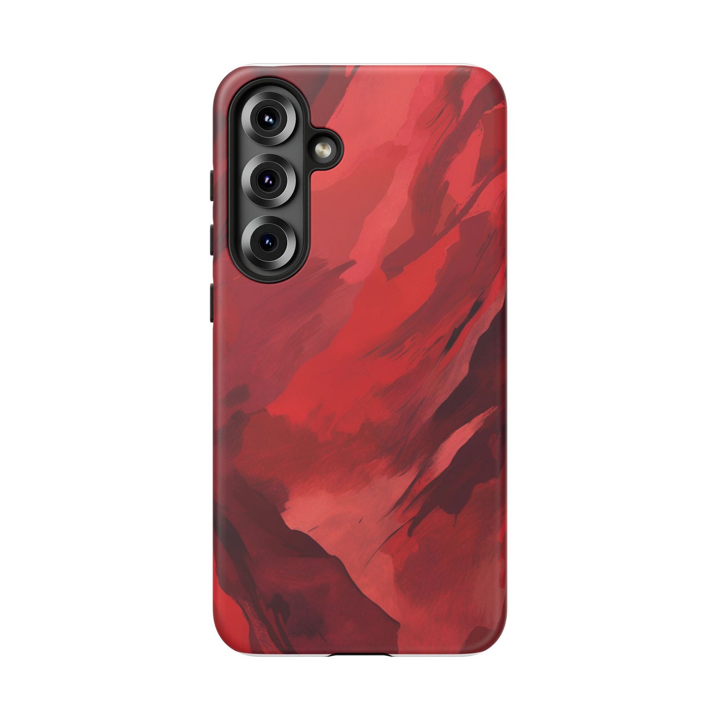 Bold Red Abstract Phone Case - Stylish Protection for Your Phone