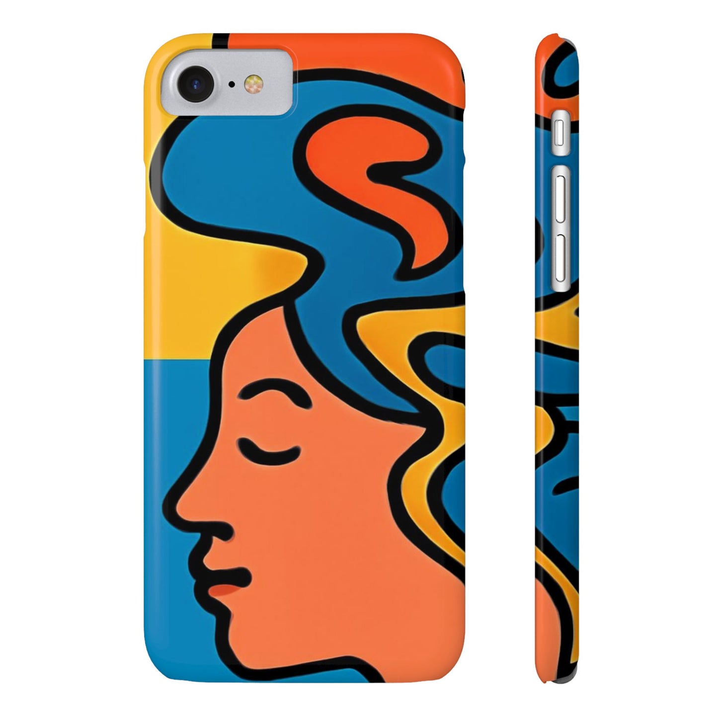 Stylish Slim Phone Cases with Colorful Abstract Design