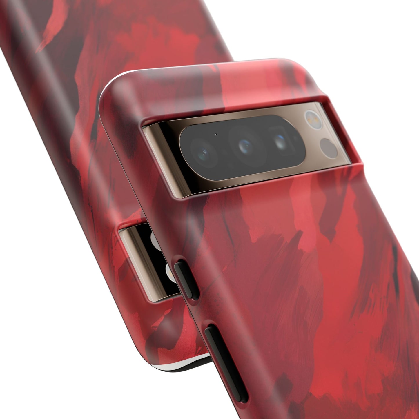 Bold Red Abstract Phone Case - Stylish Protection for Your Phone