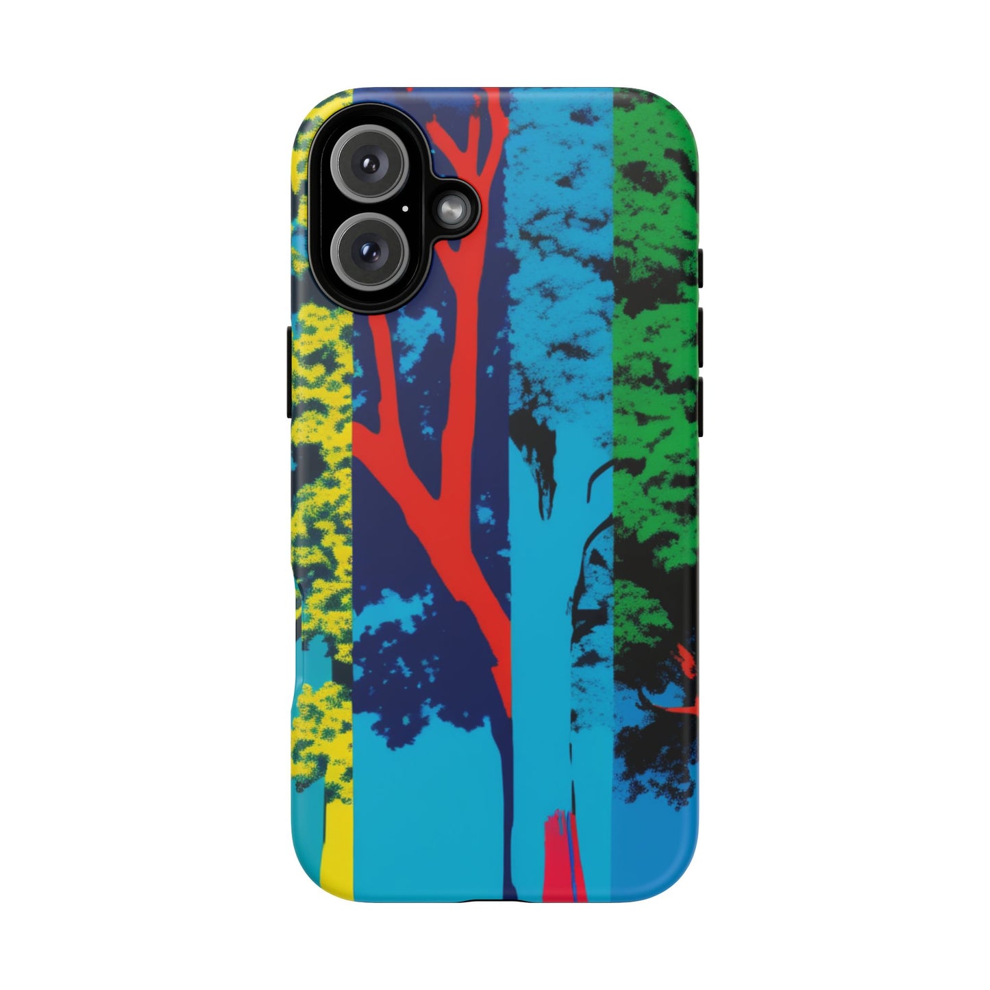 Phone Case - Colorful Forest Design Tough Case