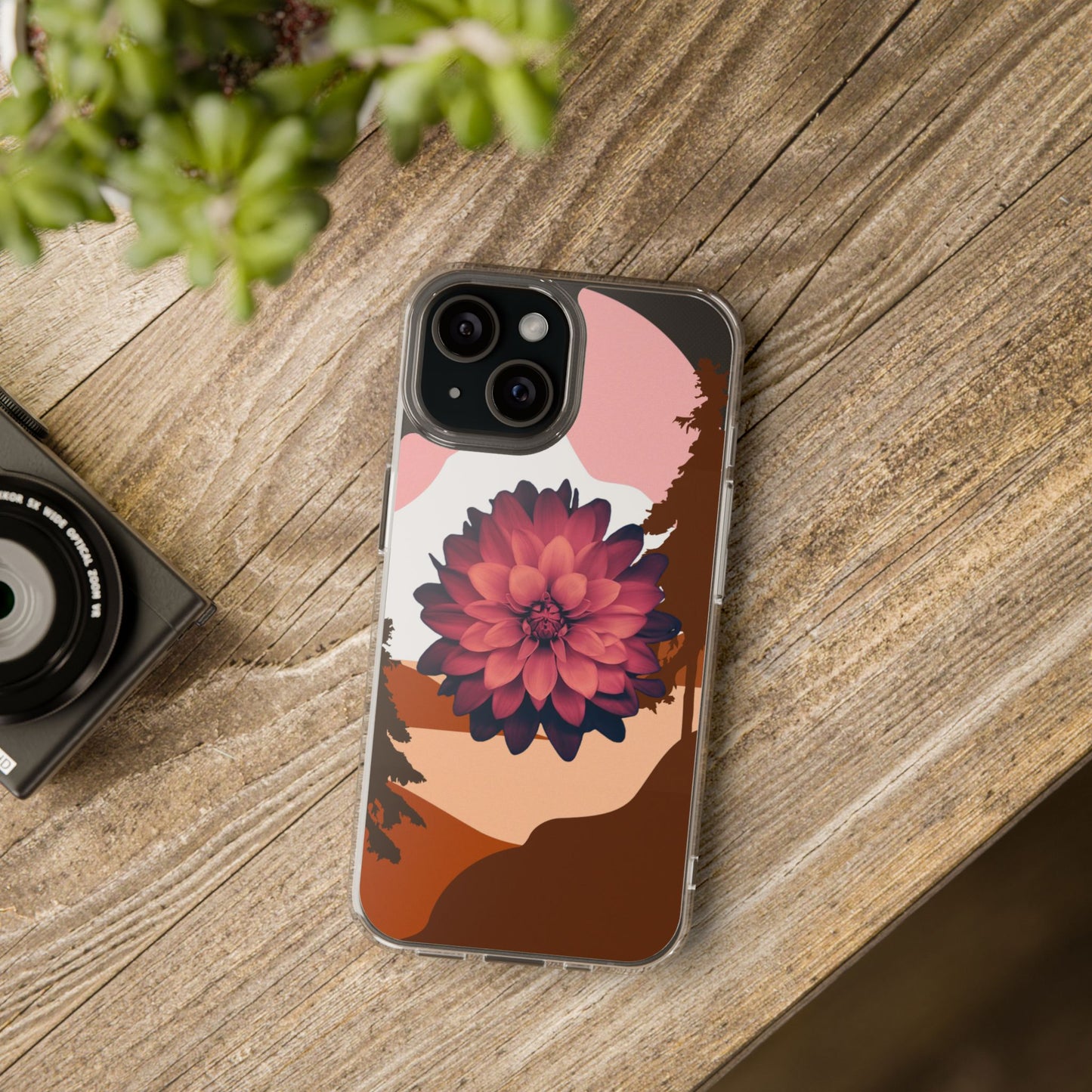 Floral Phone Case - Clear Protective Case with Flower Design