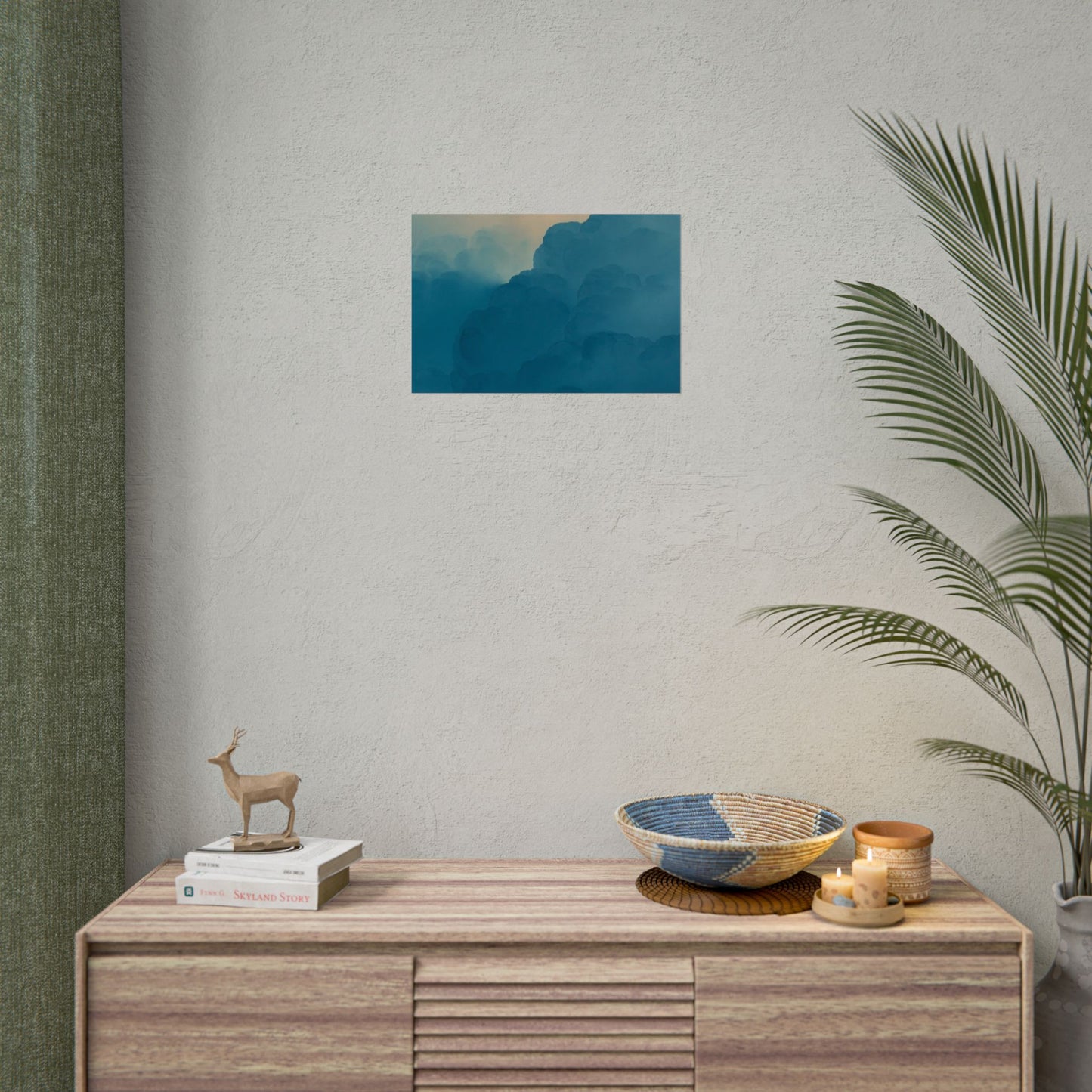 Tranquil Cloudscape Rolled Poster - Perfect for Home Décor and Relaxation