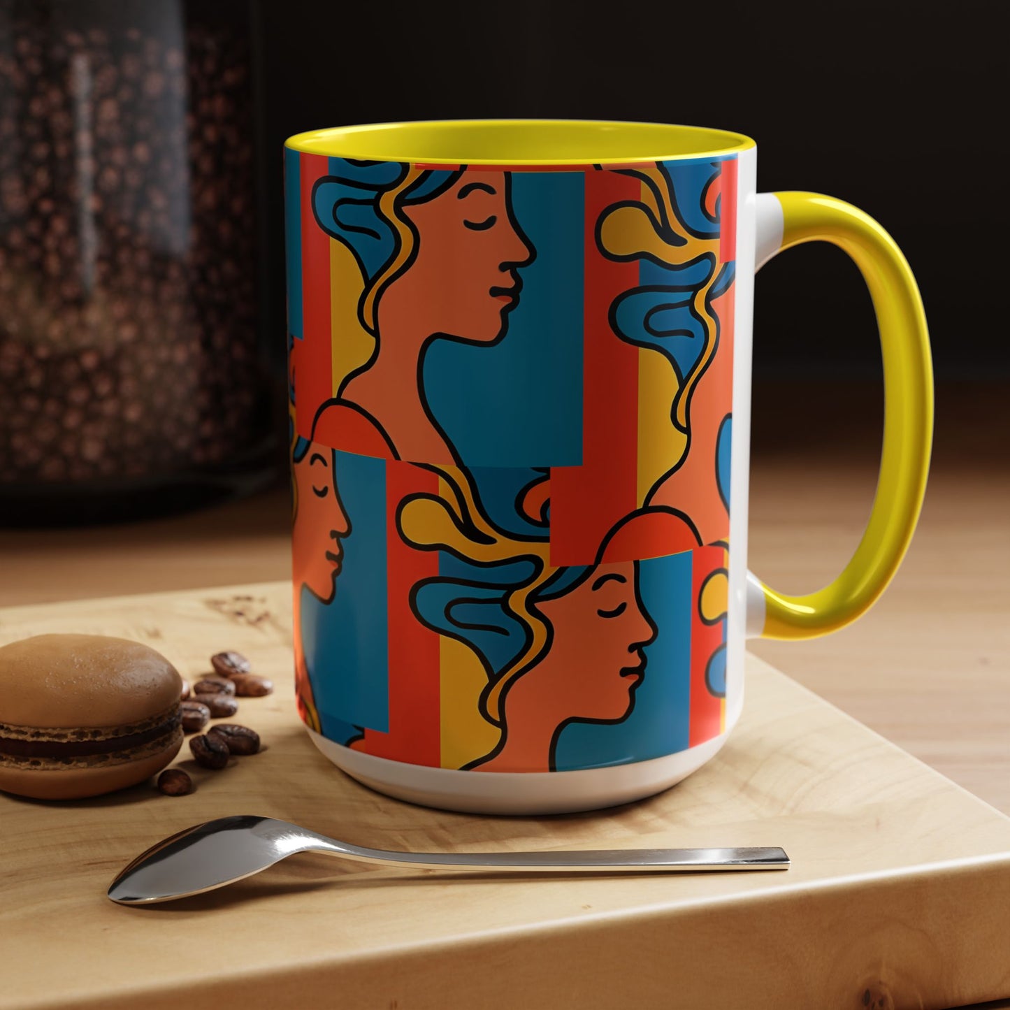 Coffee Mug - Colorful Abstract Design - Vibrant Artistic