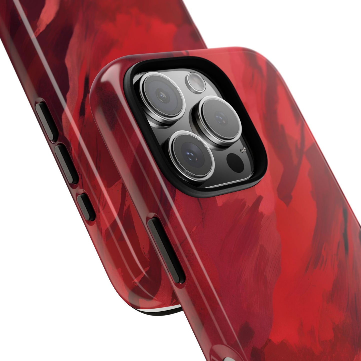 Bold Red Abstract Phone Case - Stylish Protection for Your Phone