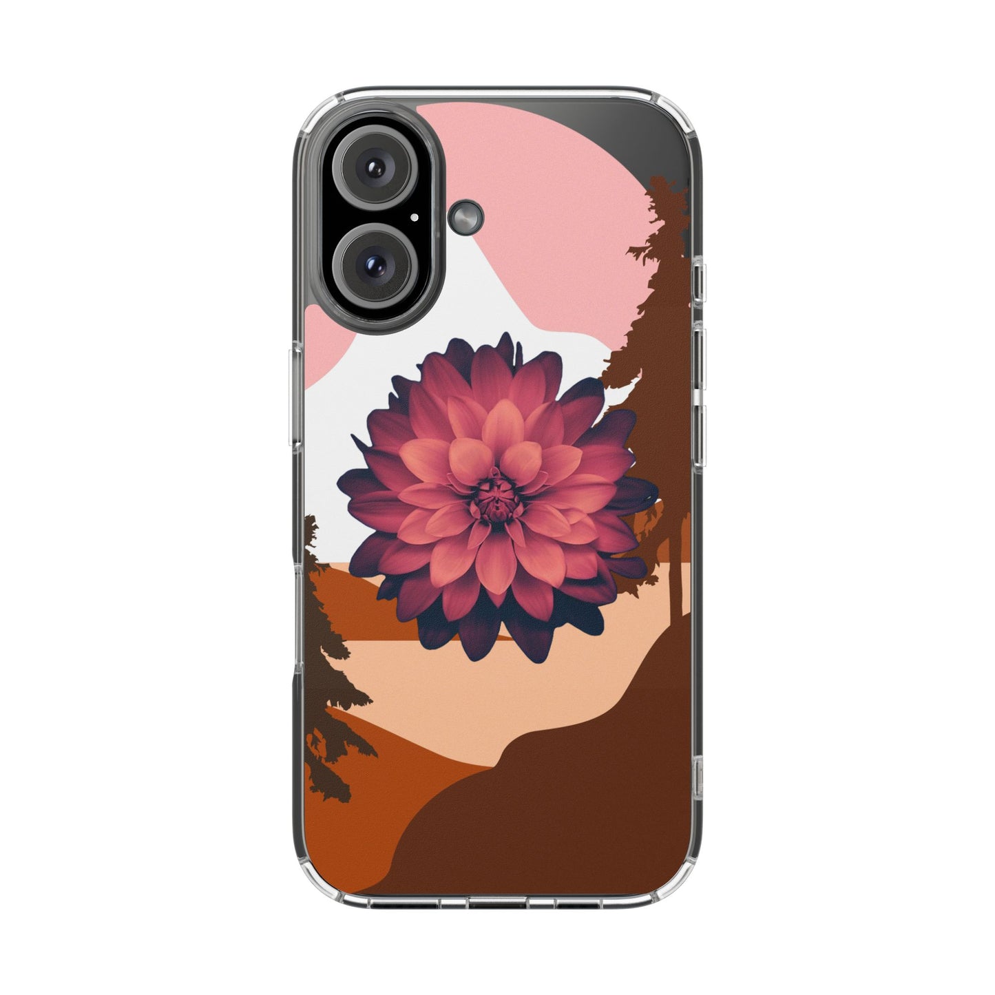 Floral Phone Case - Clear Protective Case with Flower Design