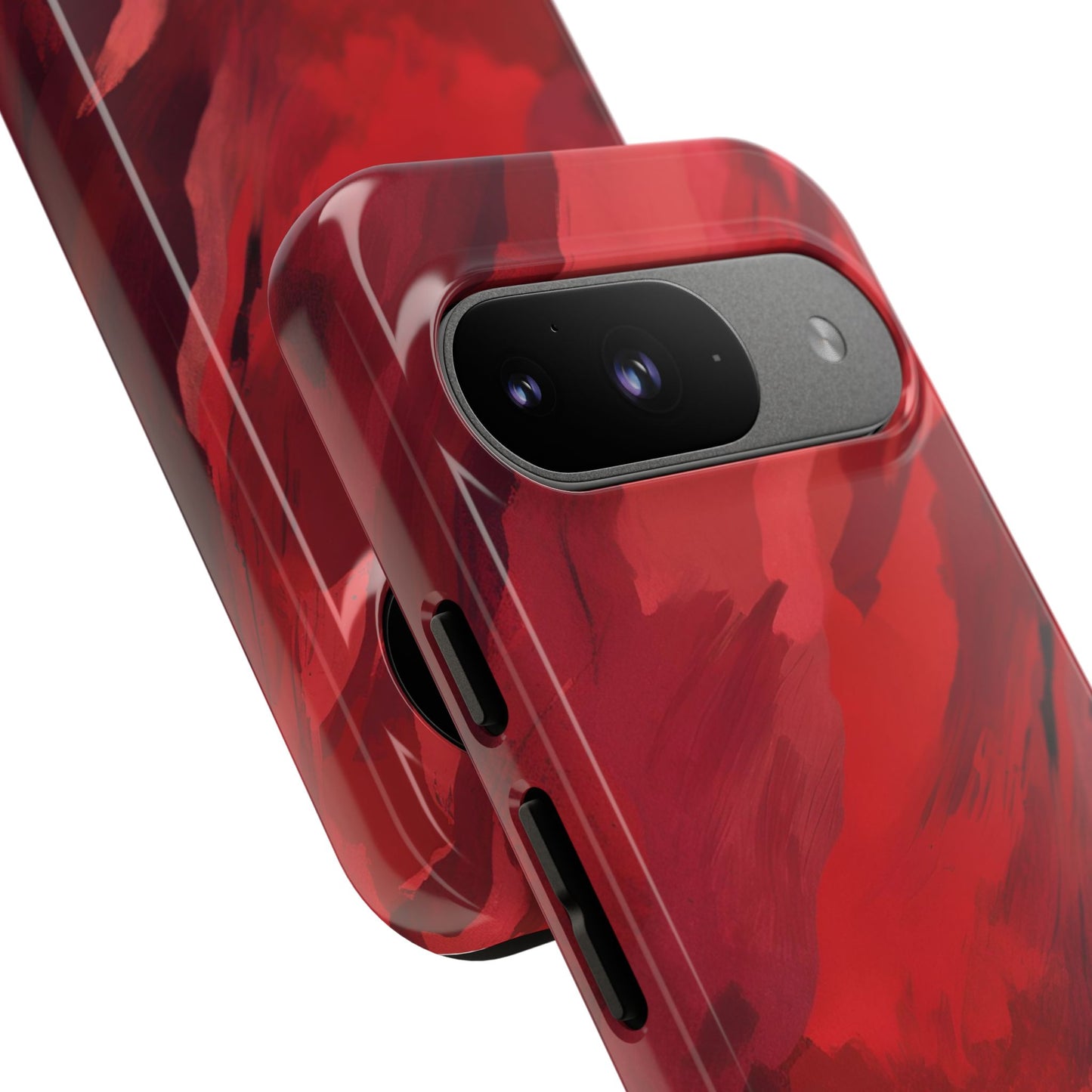 Bold Red Abstract Phone Case - Stylish Protection for Your Phone