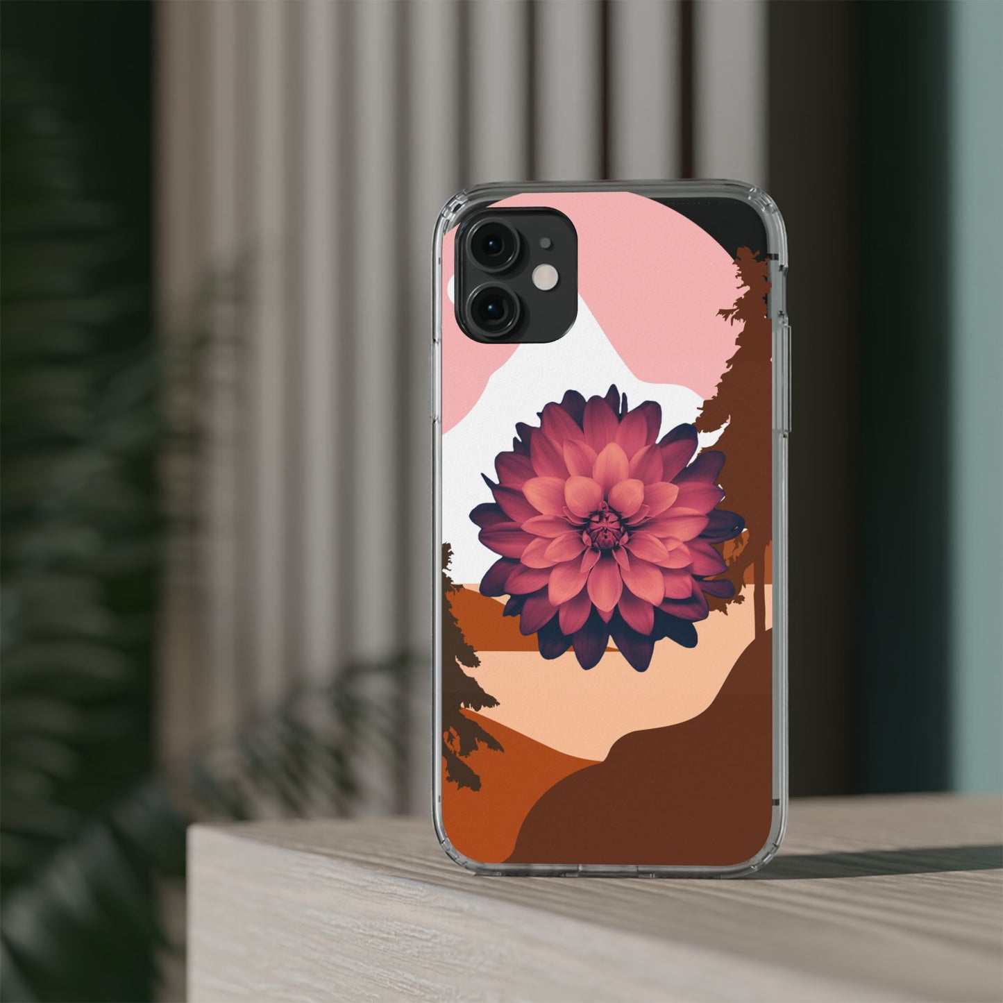 Floral Phone Case - Clear Protective Case with Flower Design