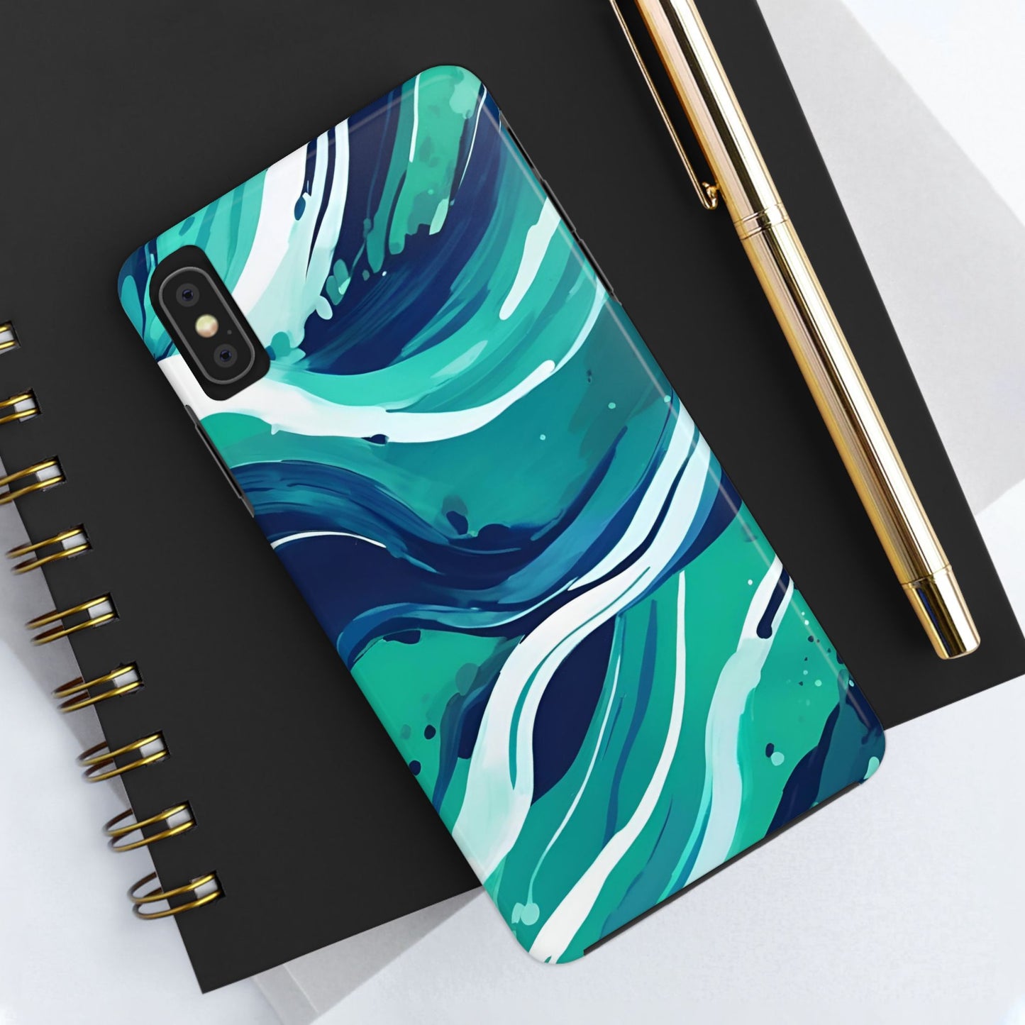 Ocean Wave Tough Phone Case - Durable Protection
