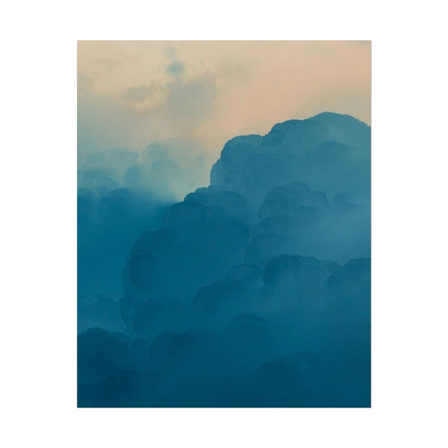 Tranquil Cloudscape Rolled Poster - Perfect for Home Décor and Relaxation