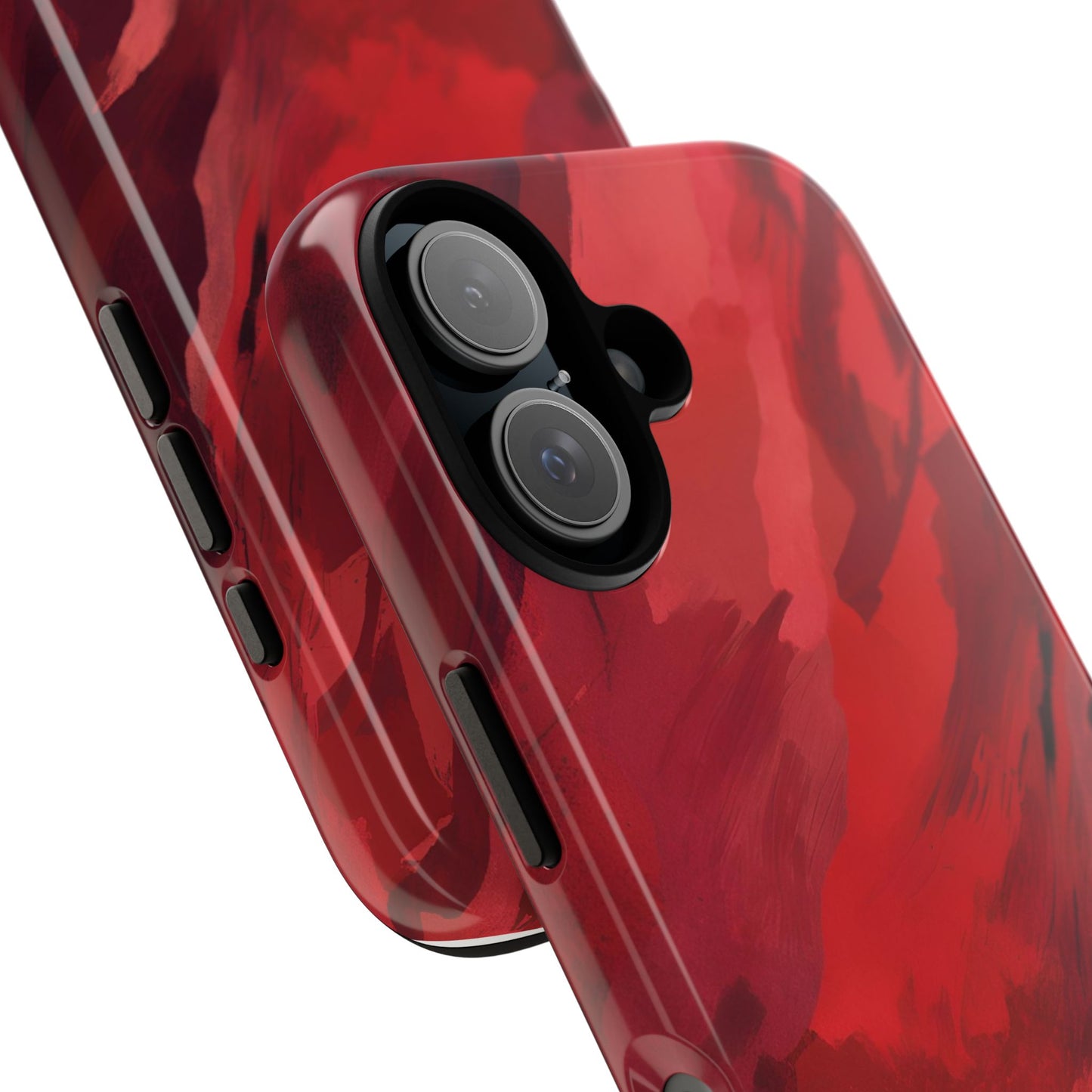 Bold Red Abstract Phone Case - Stylish Protection for Your Phone