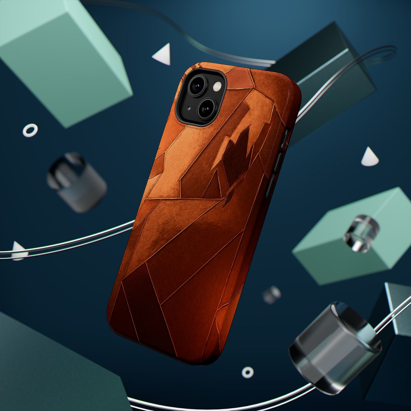 Geometric Magnetic Tough Cases - Stylish Protection for Your Phone
