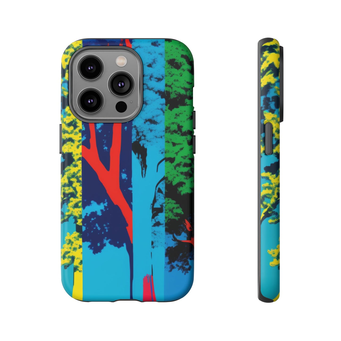 Phone Case - Colorful Forest Design Tough Case