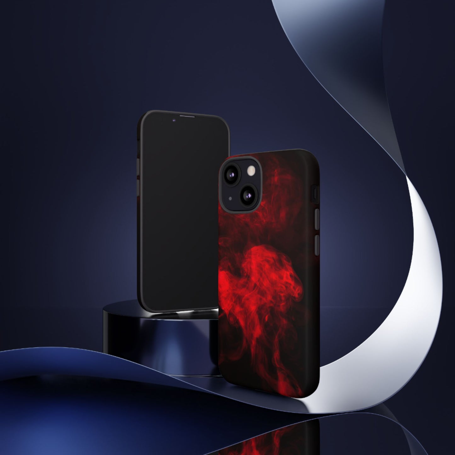 Bold Red Smoke Phone Case – Tough Cases for Protection and Style