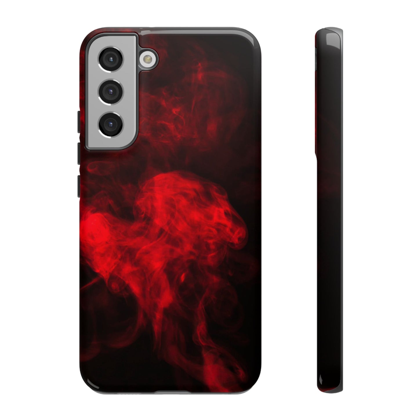 Bold Red Smoke Phone Case – Tough Cases for Protection and Style