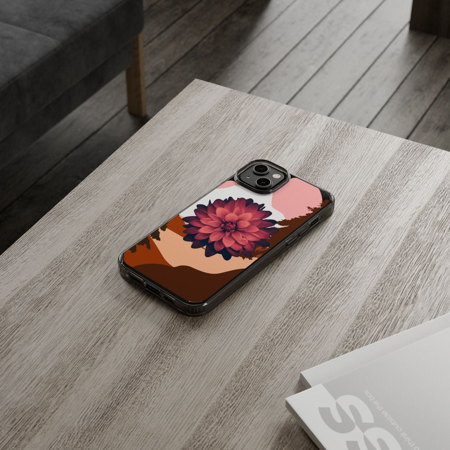 Floral Phone Case - Clear Protective Case with Flower Design