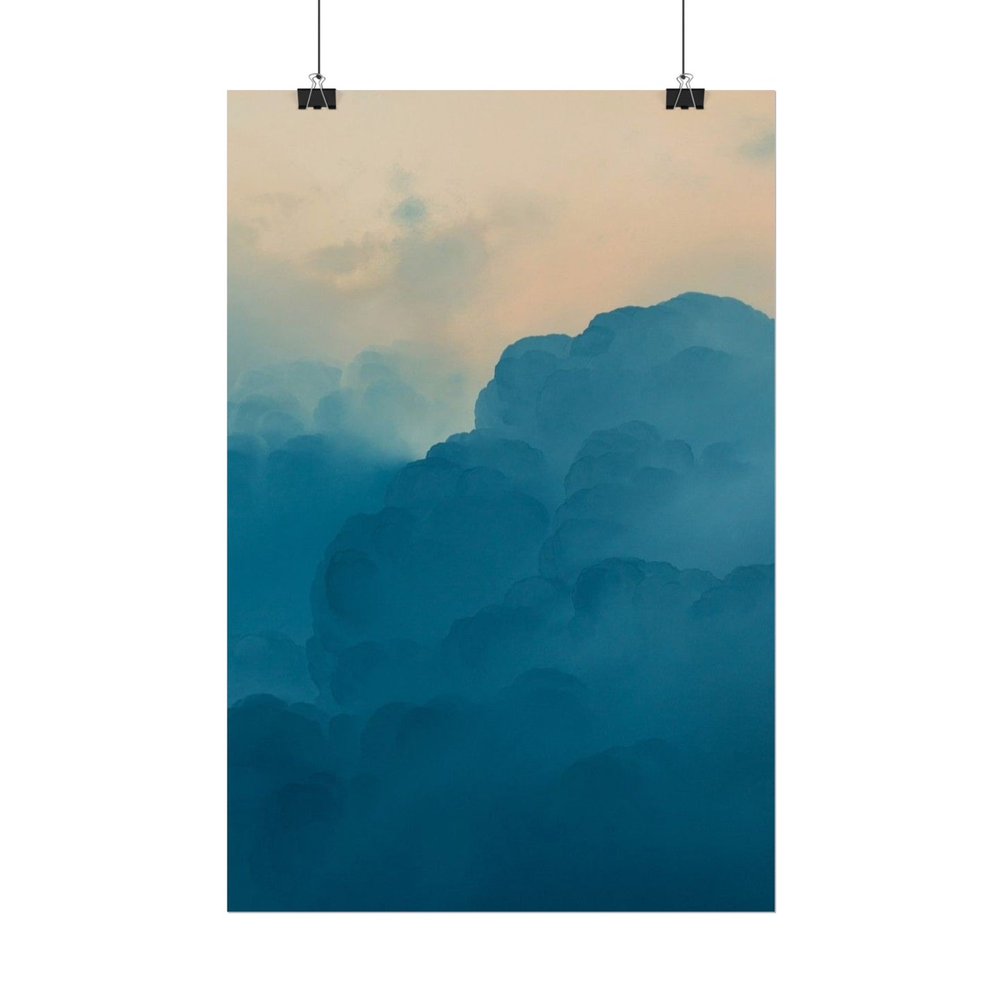 Tranquil Cloudscape Rolled Poster - Perfect for Home Décor and Relaxation