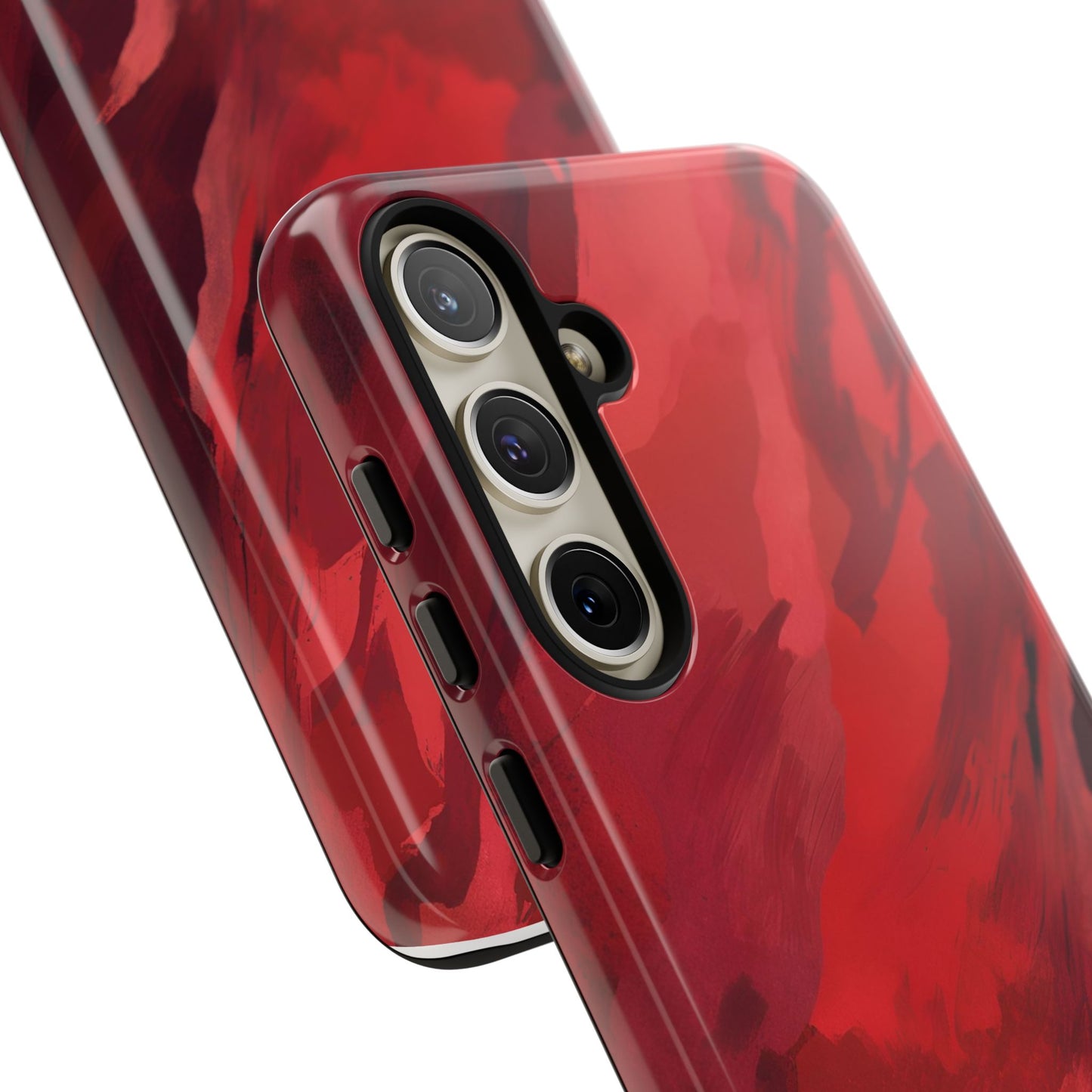 Bold Red Abstract Phone Case - Stylish Protection for Your Phone