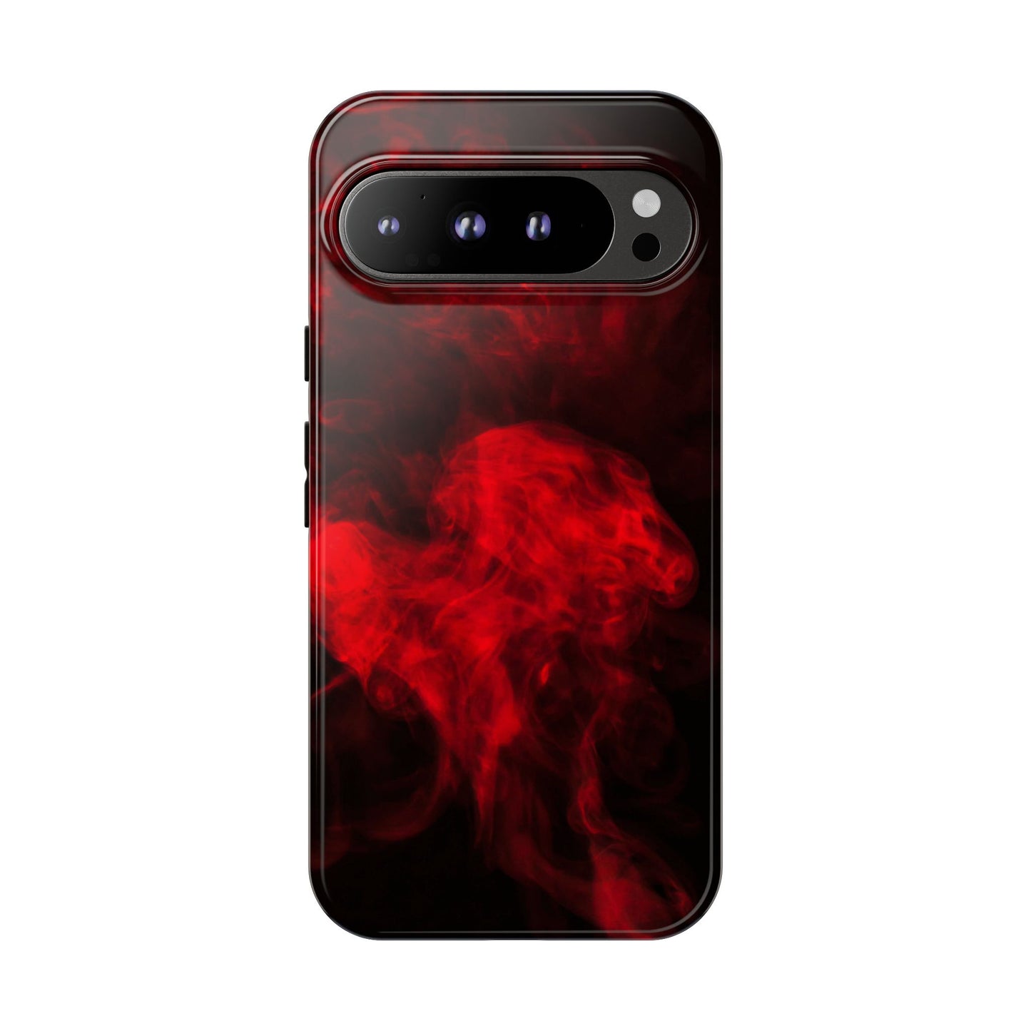 Bold Red Smoke Phone Case – Tough Cases for Protection and Style