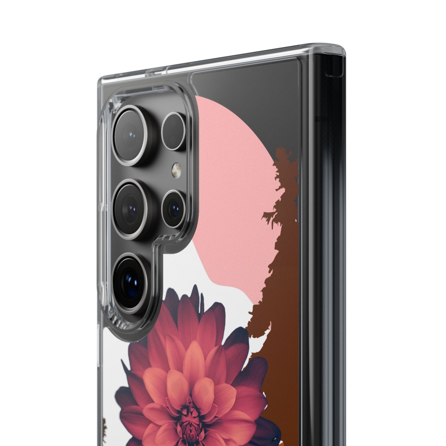 Floral Phone Case - Clear Protective Case with Flower Design