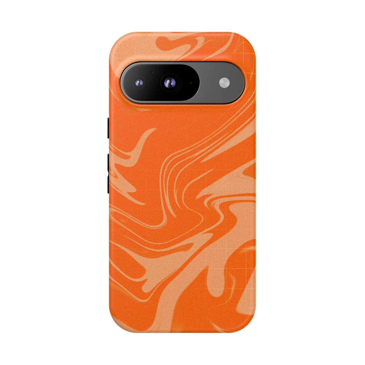 Stylish Orange Marble Phone Case - Tough Cases for Trendy Protection