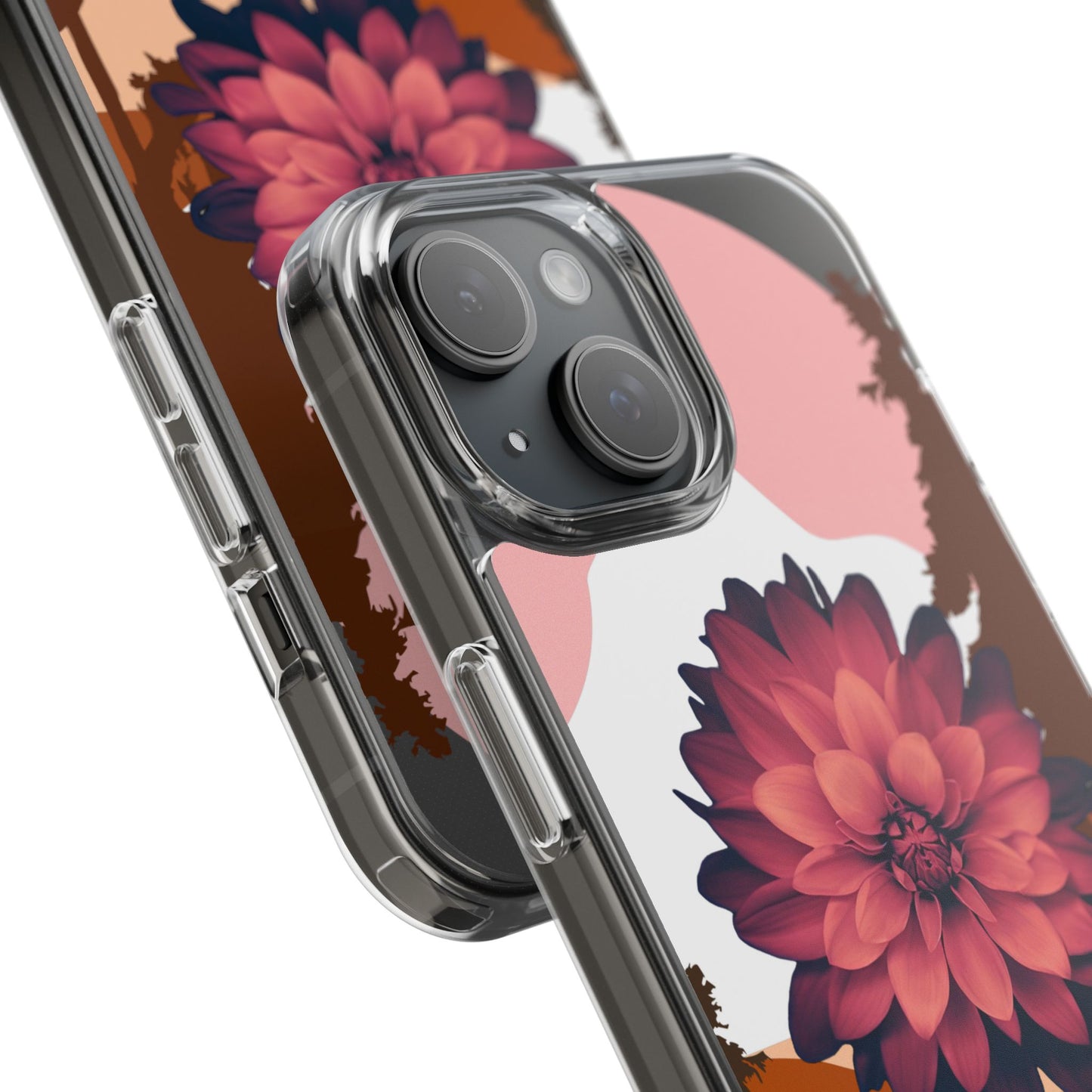 Floral Phone Case - Clear Protective Case with Flower Design