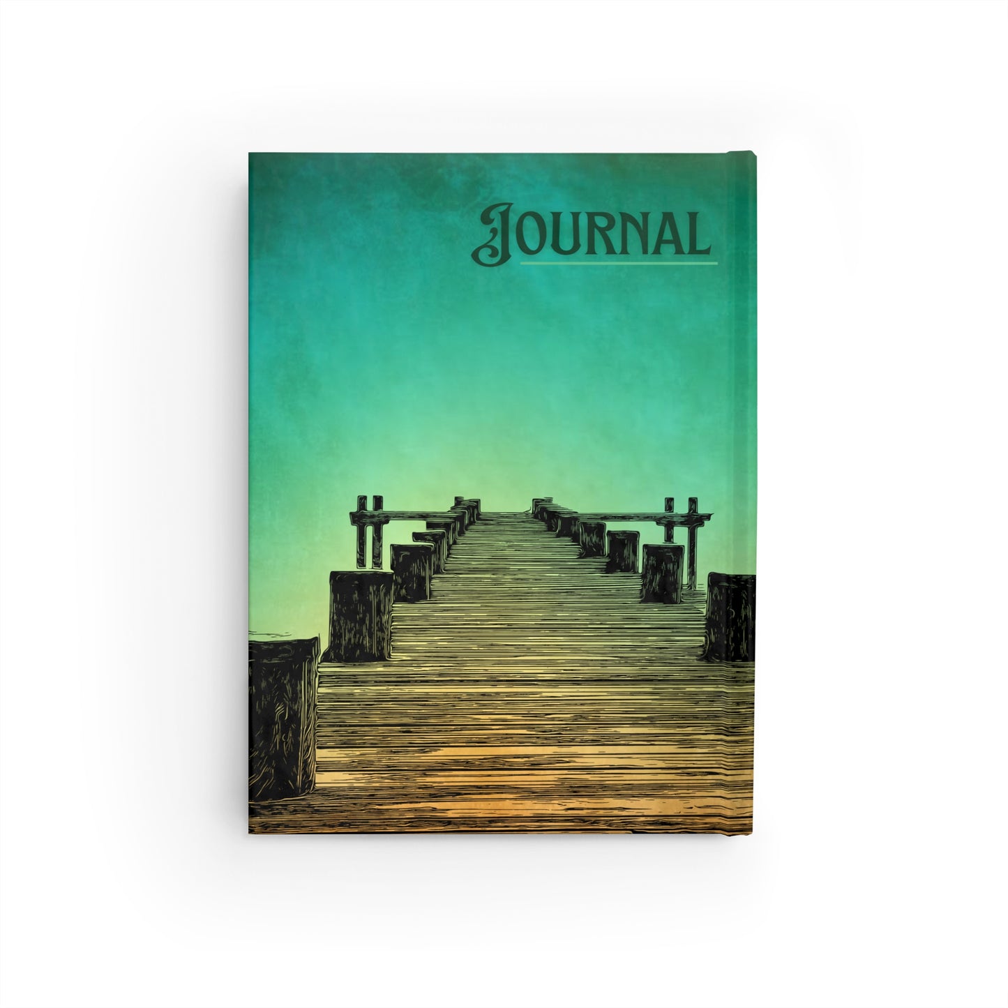 Inspirational Journal with Scenic Pier Design - Perfect for Reflection and Creativity