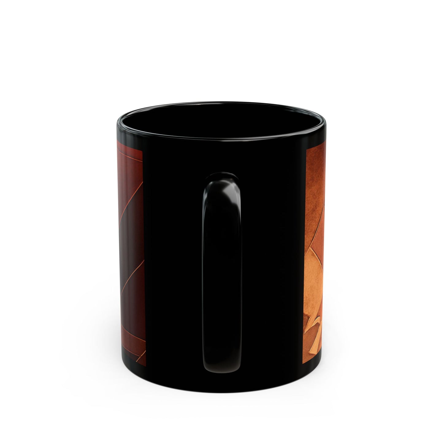 Modern Artistic Black Mug - 11oz & 15oz - Perfect for Coffee Lovers | Unique Gift Idea